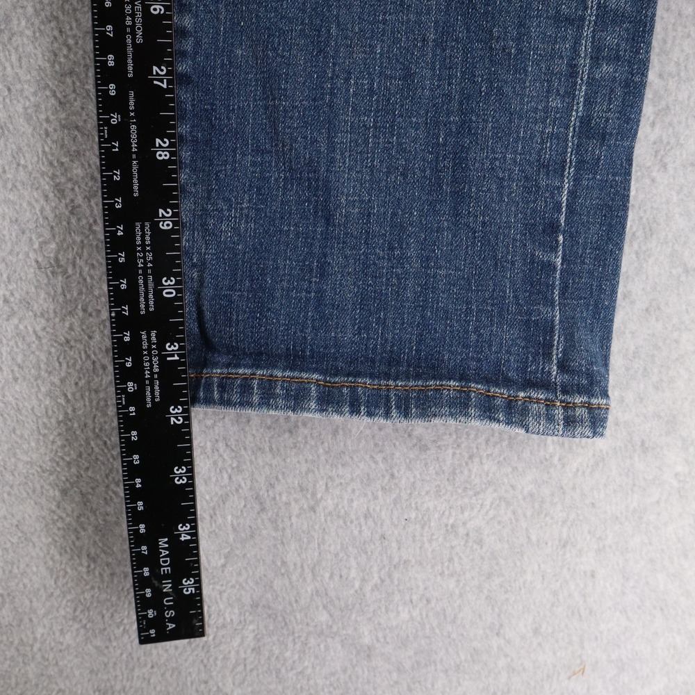 Cabi Jeans Womens 4 513 Low-Rise Straight Leg Stretch Flex Distressed Denim Blue - Picture 9 of 13